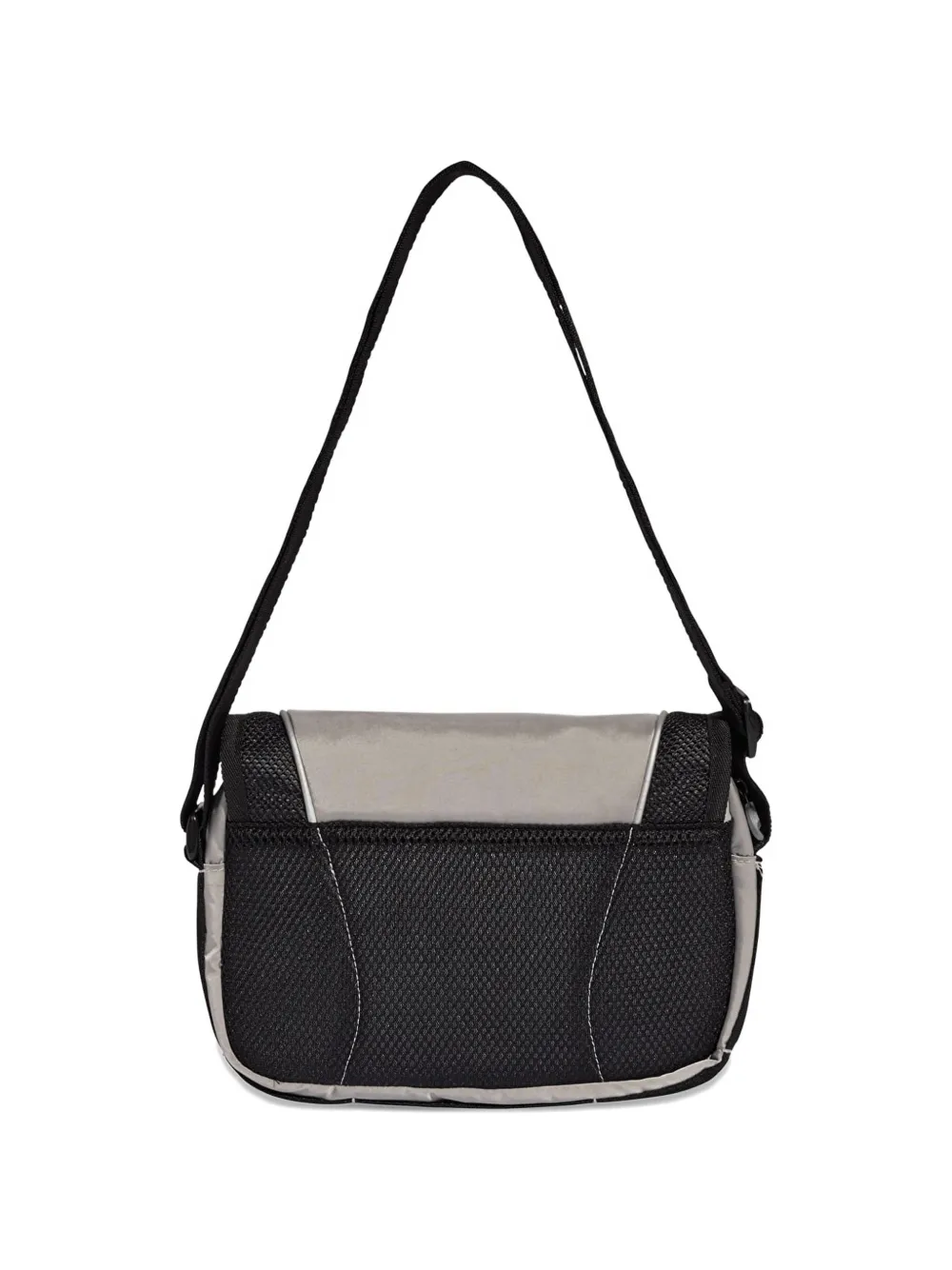 adidas logo-print mesh-panel messenger bag Grijs