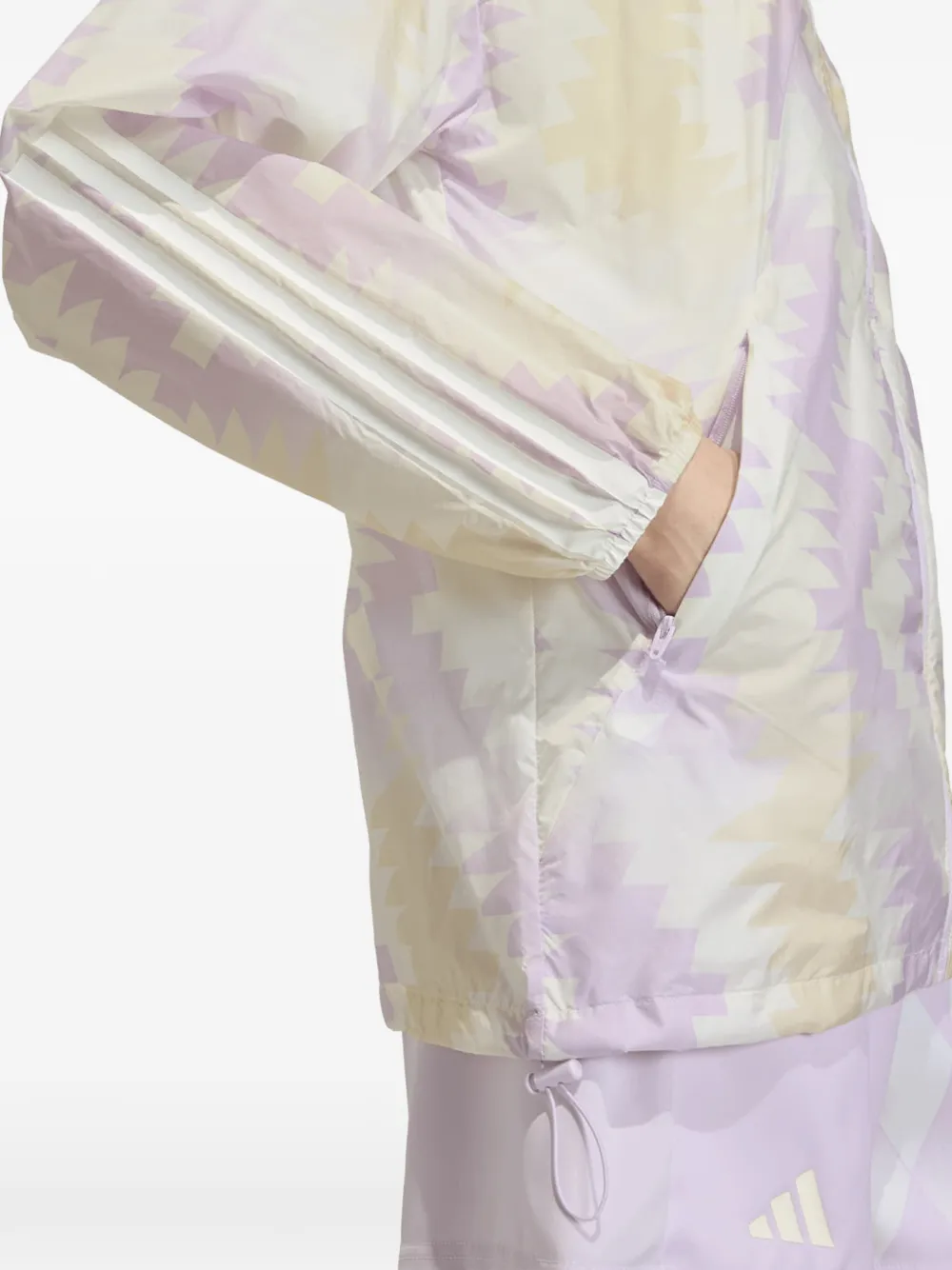 adidas x House of Tiro x Common Goal windjack met geometrische print Paars