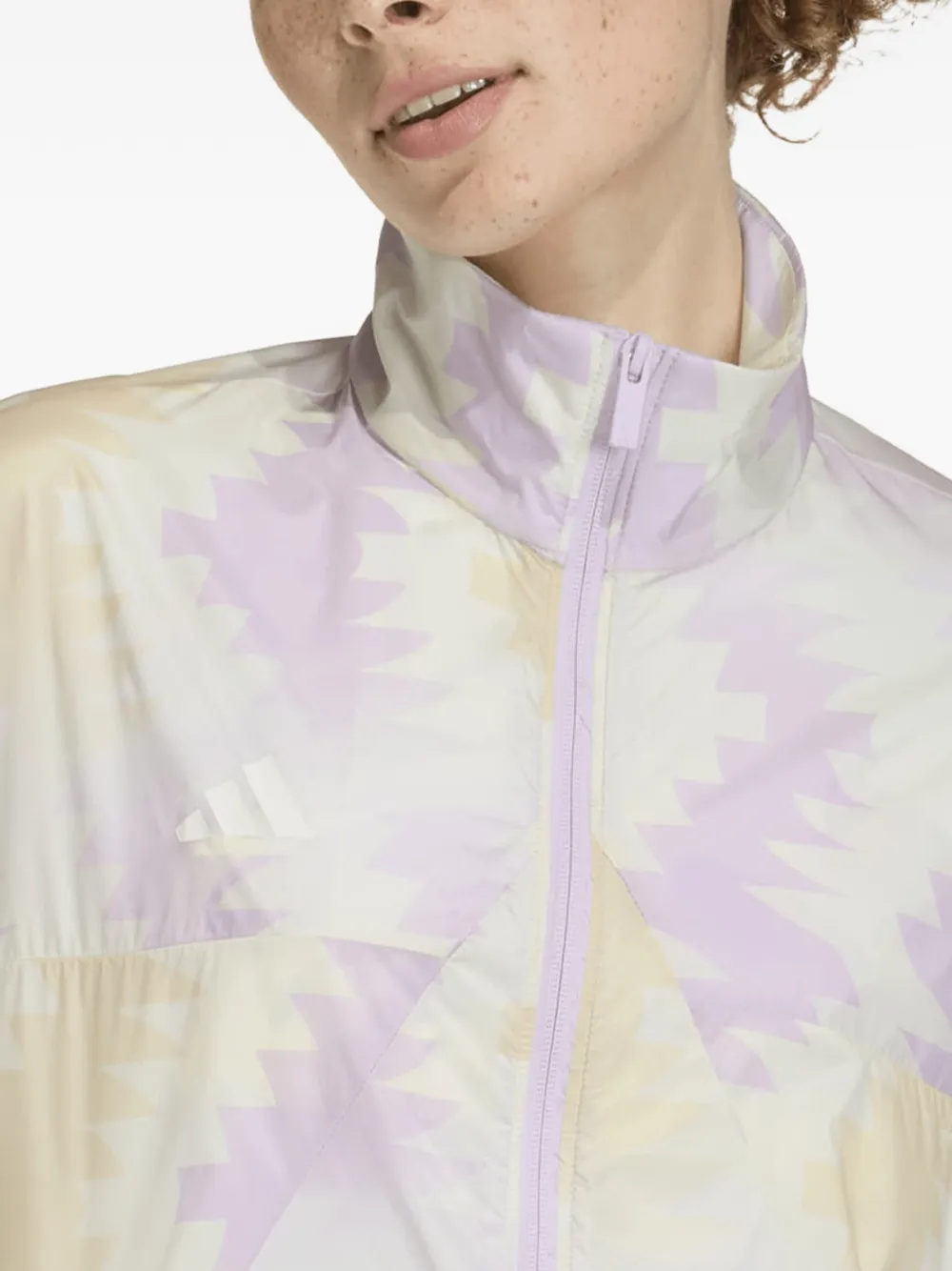 adidas x House of Tiro x Common Goal windjack met geometrische print Paars