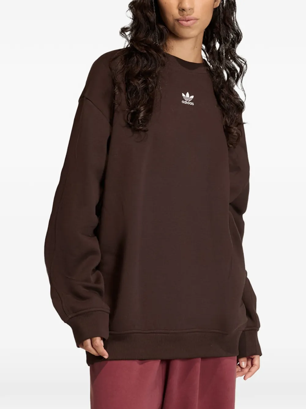 adidas Essentials Fleece oversized sweatshirt - Braun