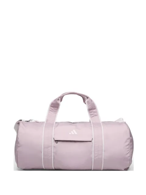 adidas logo-print webbing-trim holdall bag