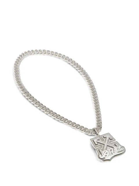 Off-White Arrows curb-chain necklace