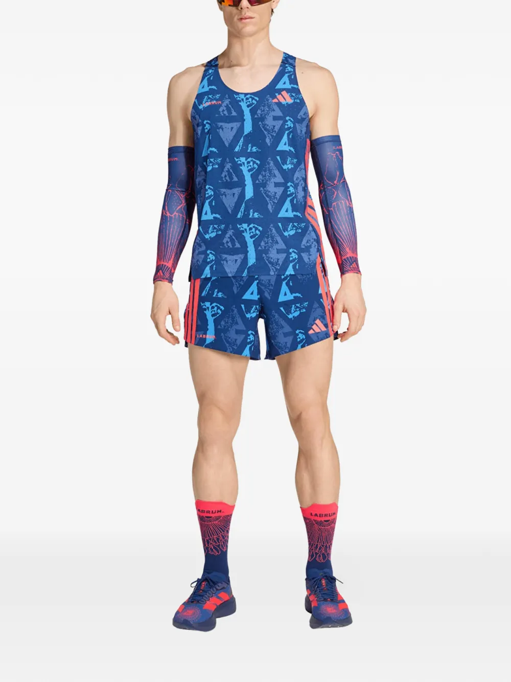 adidas Adizero Labrum gel pocket shorts - Blu