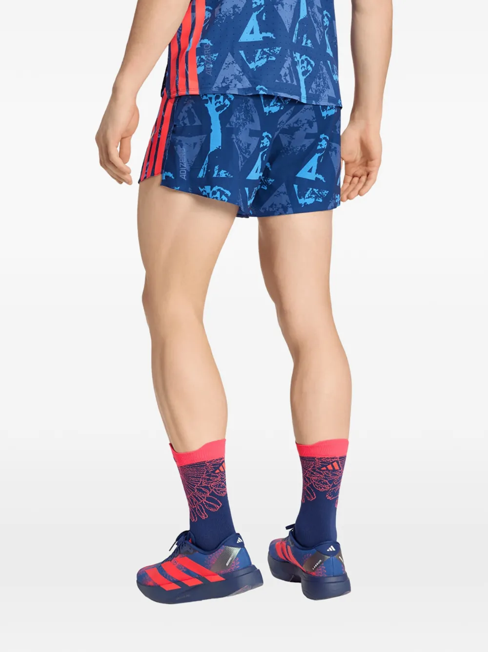 adidas Adizero Labrum shorts met gelzak Blauw