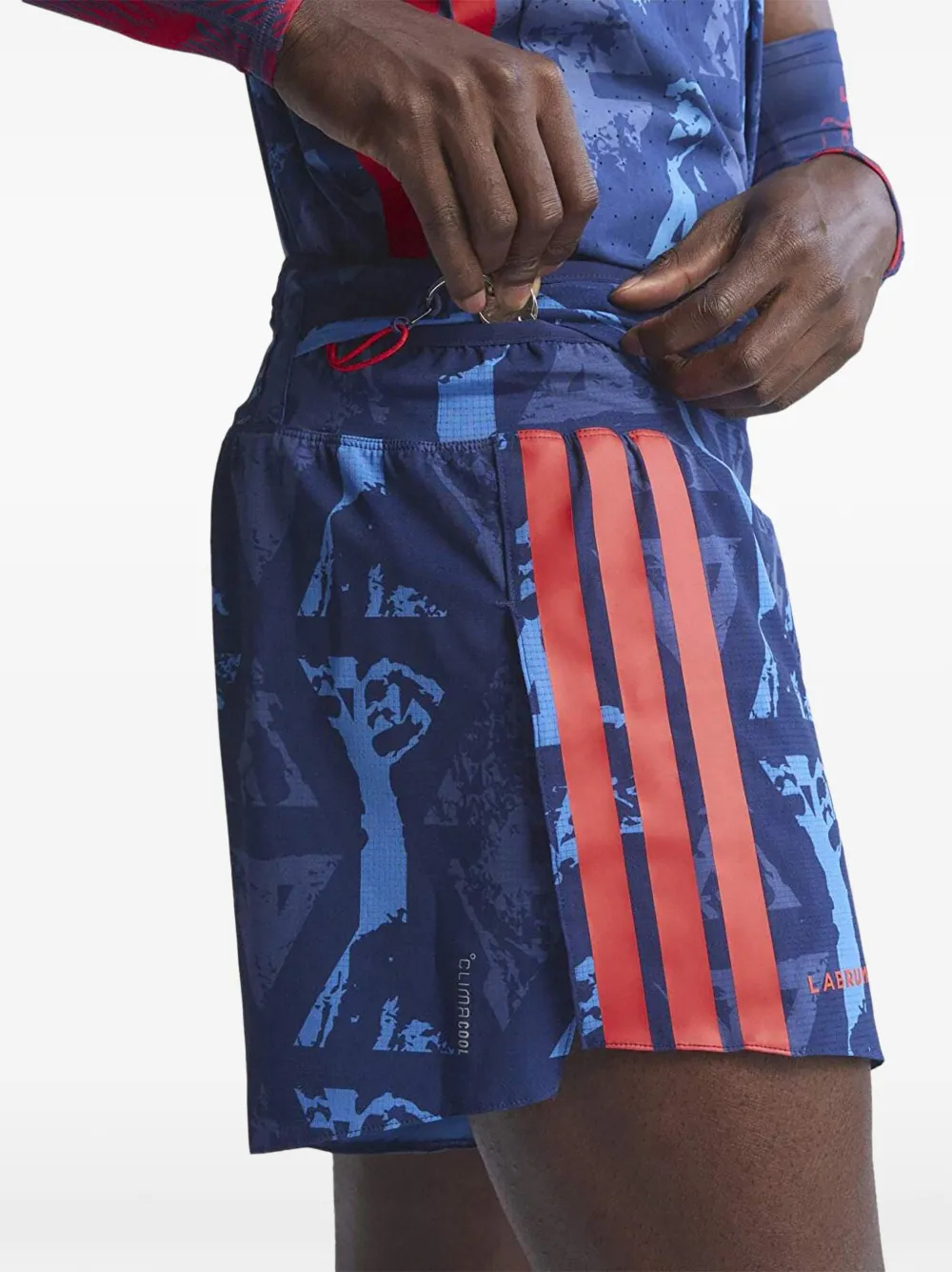 adidas Adizero Labrum shorts met gelzak Blauw