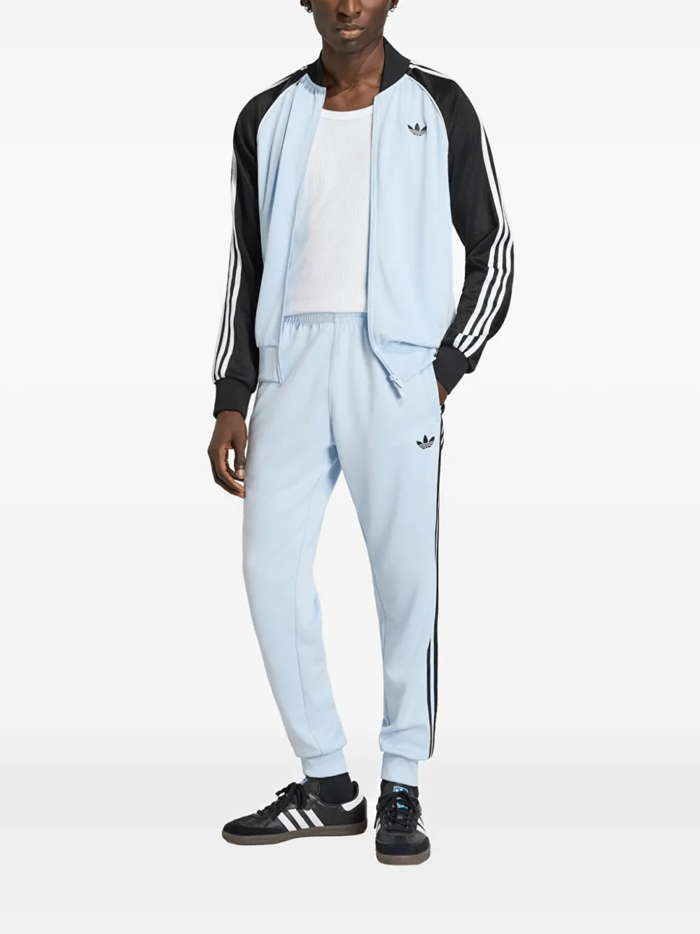 adidas SST logo-detail track pants Blauw