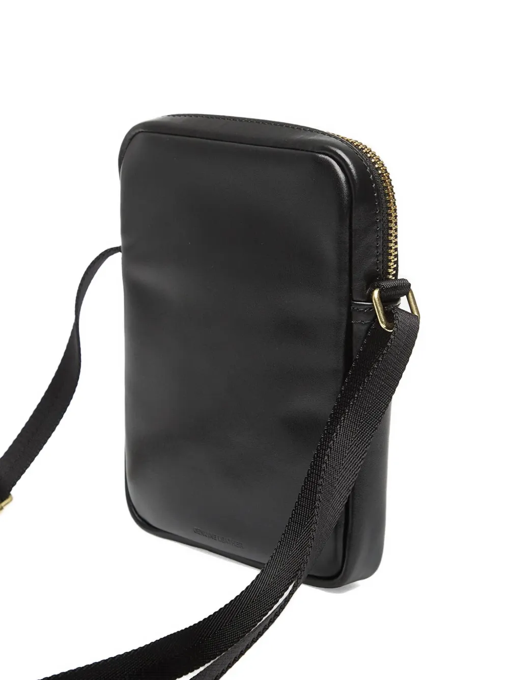  Fred Perry Laurel Wreath Leather Side Bag - Noir 