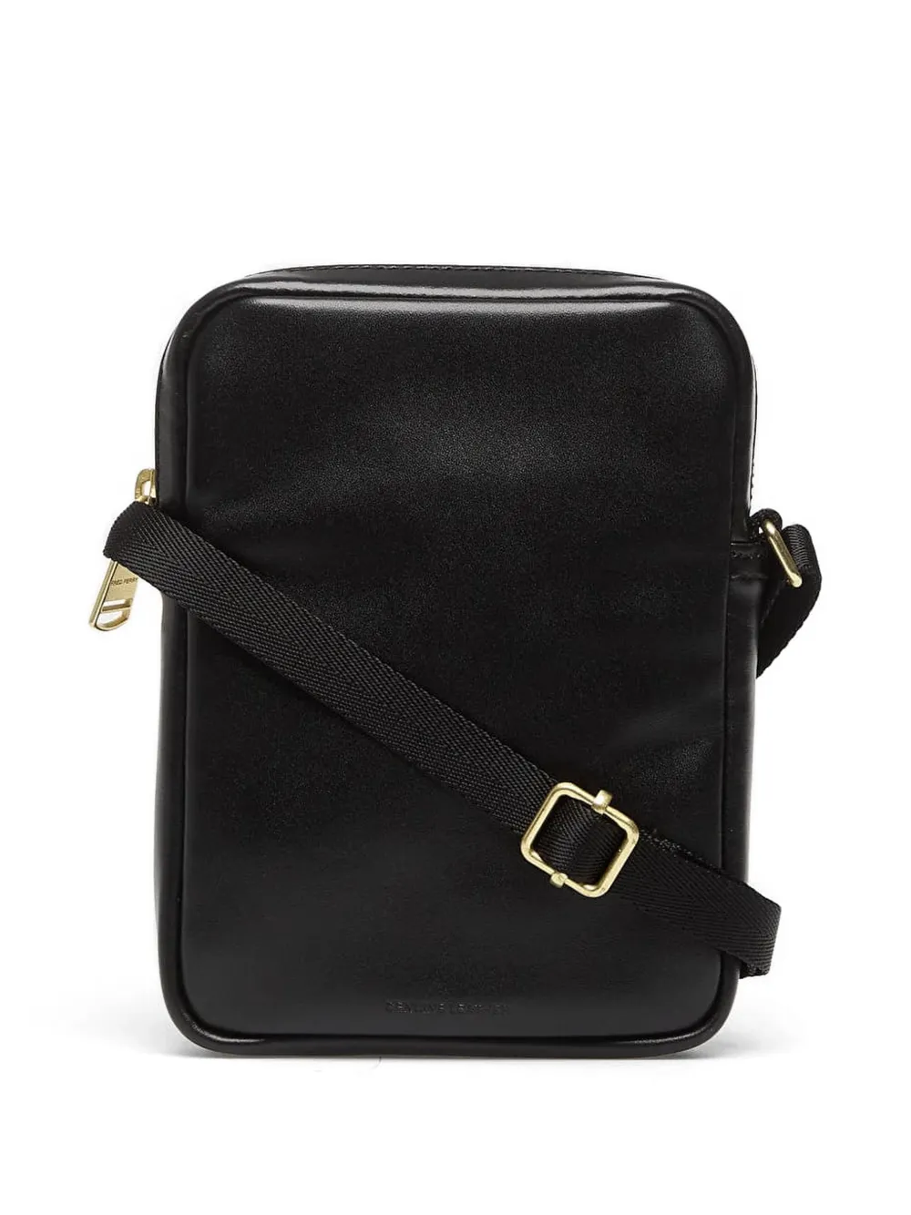  Fred Perry Laurel Wreath Leather Side Bag - Noir 