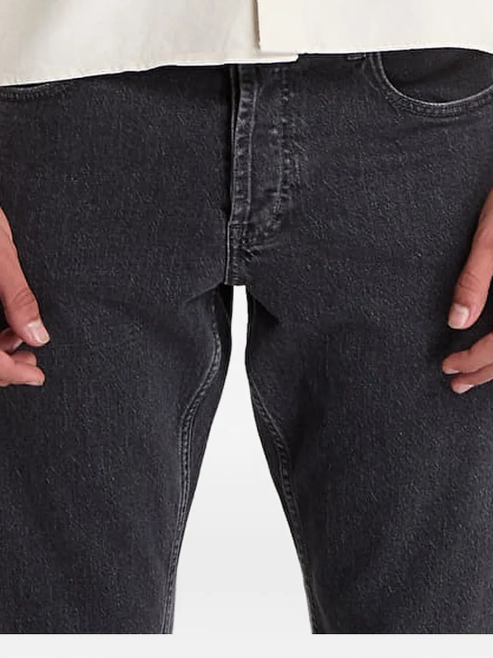 Gap Chest-pocket Button-up Shirt In Black