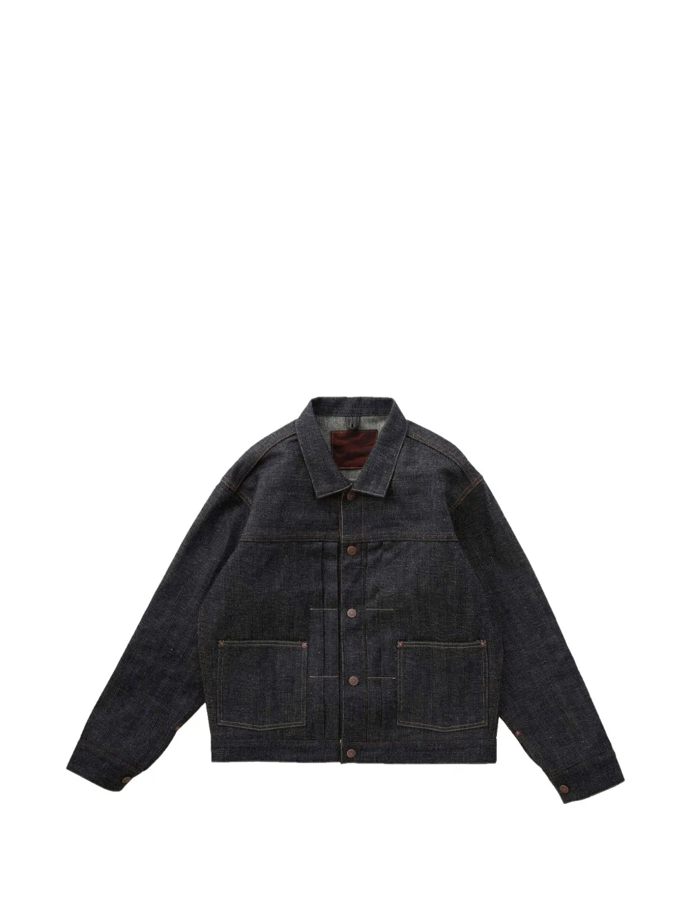 TAIGA TAKAHASHI Lot. 701 pleated denim jacket - Blu