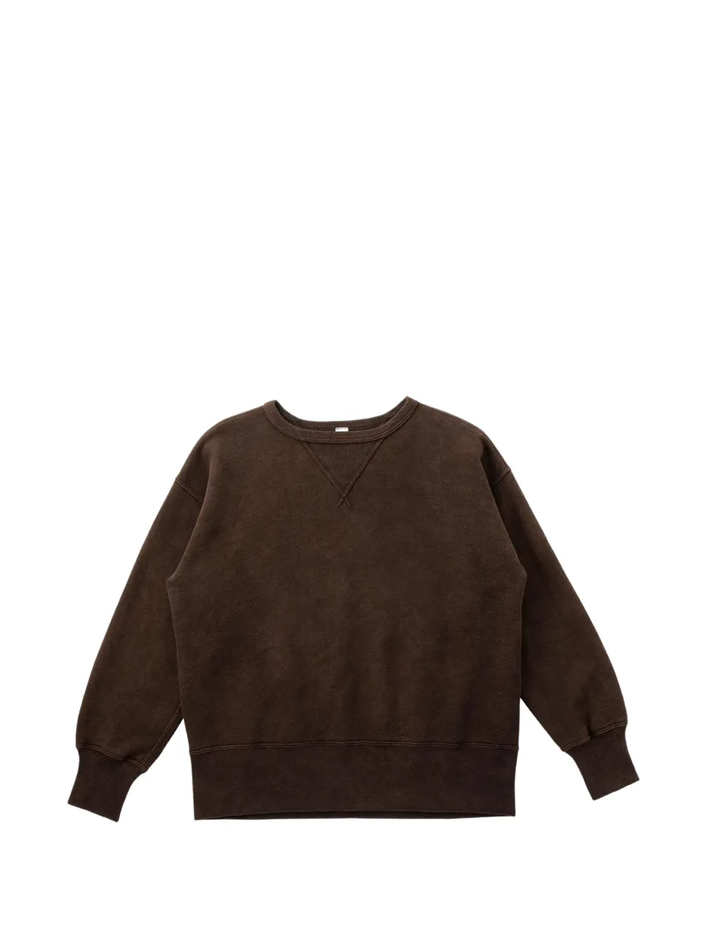 TAIGA TAKAHASHI Lot.603 V-insert sweatshirt - Marrone