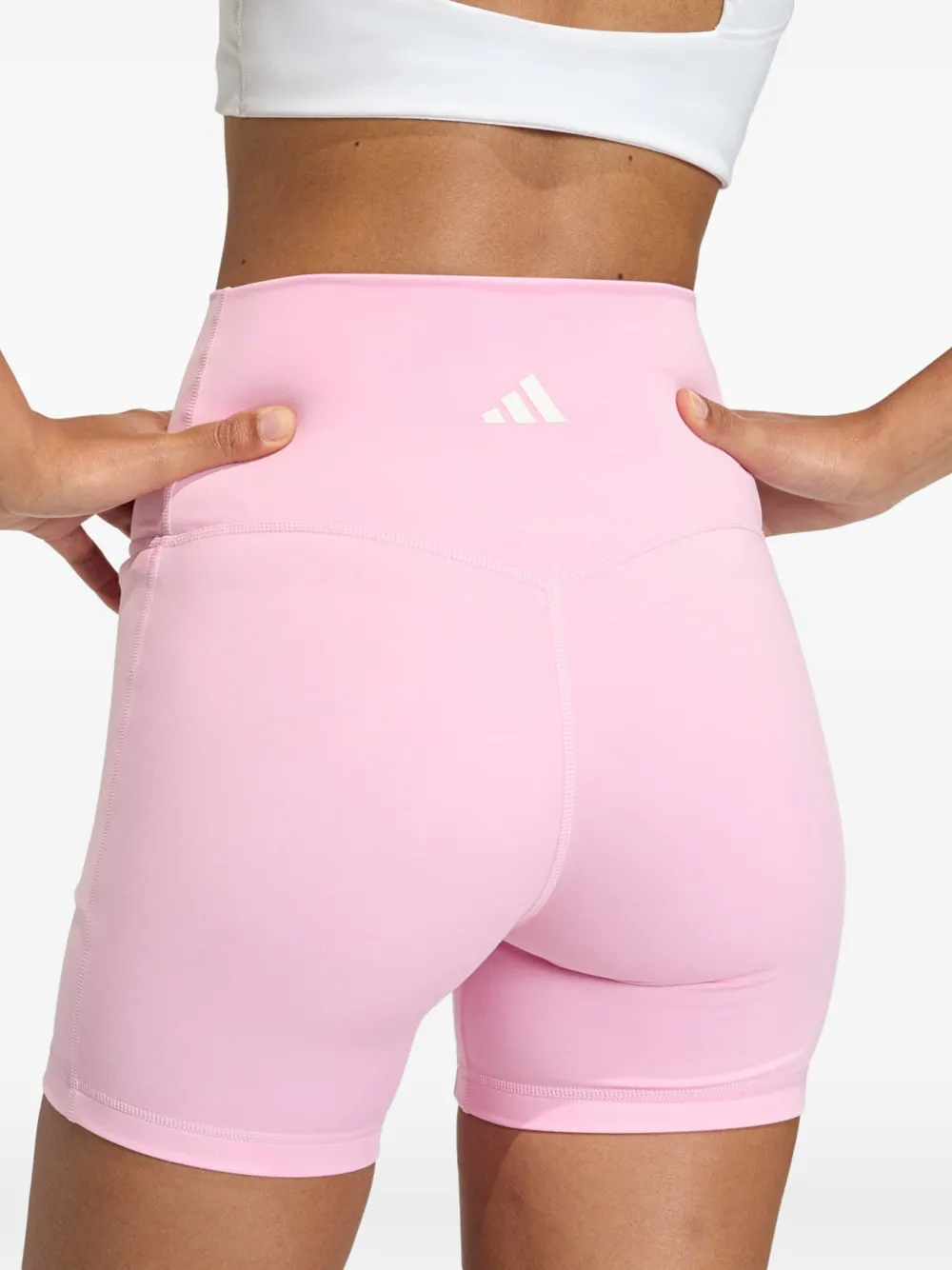 adidas Studio All Me trainingsshorts Roze