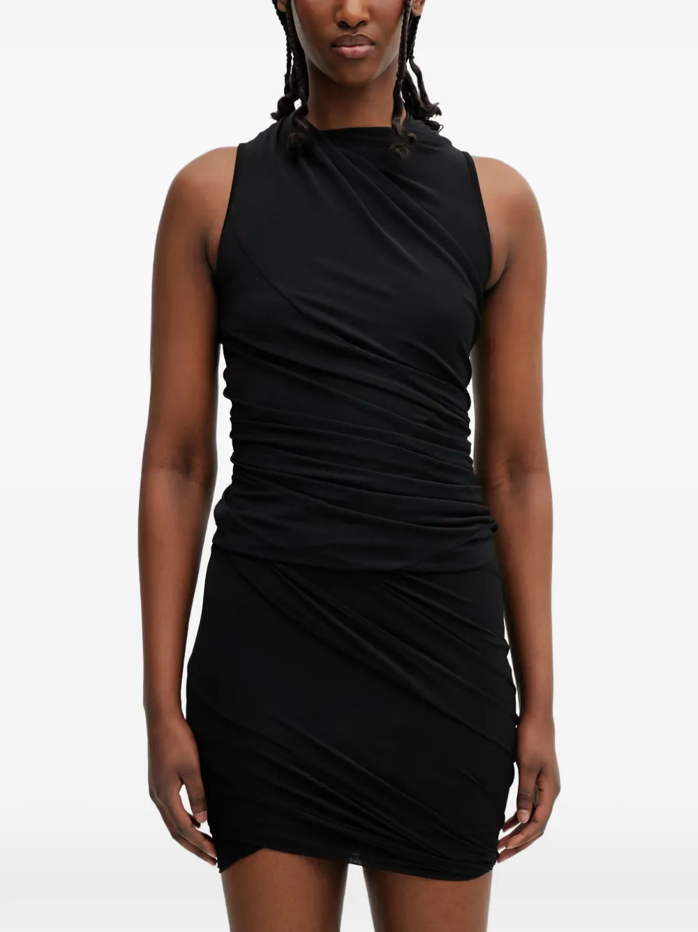Rick Owens Lilies Luna gedrapeerde mouwloze top Zwart