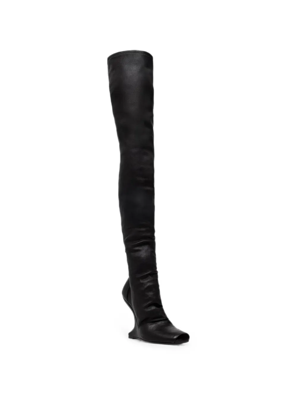 Rick Owens Lilies sculptural-heel open-toe boots Zwart