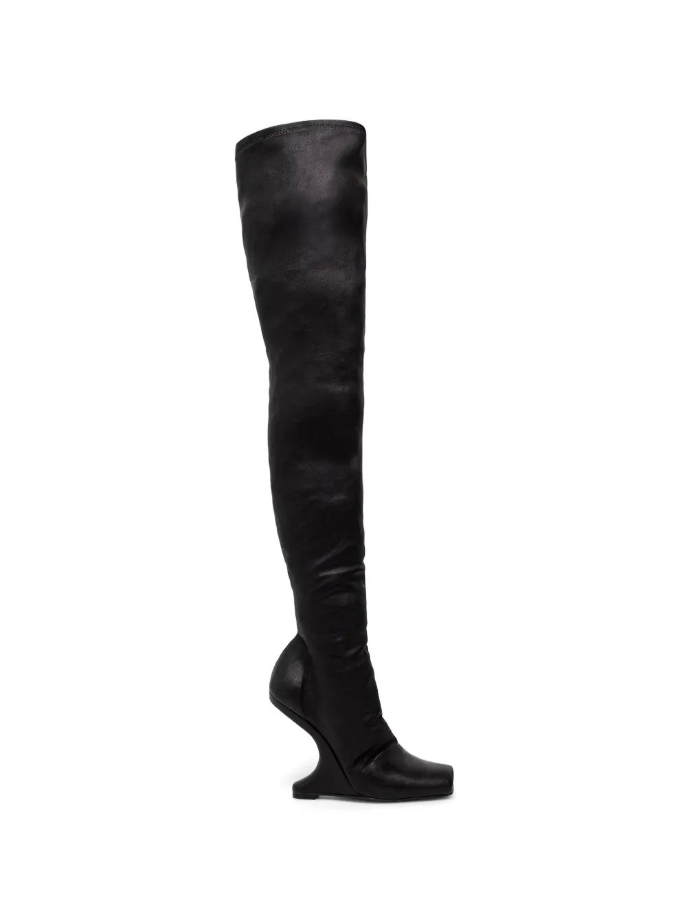 Rick Owens Lilies sculptural-heel open-toe boots Zwart