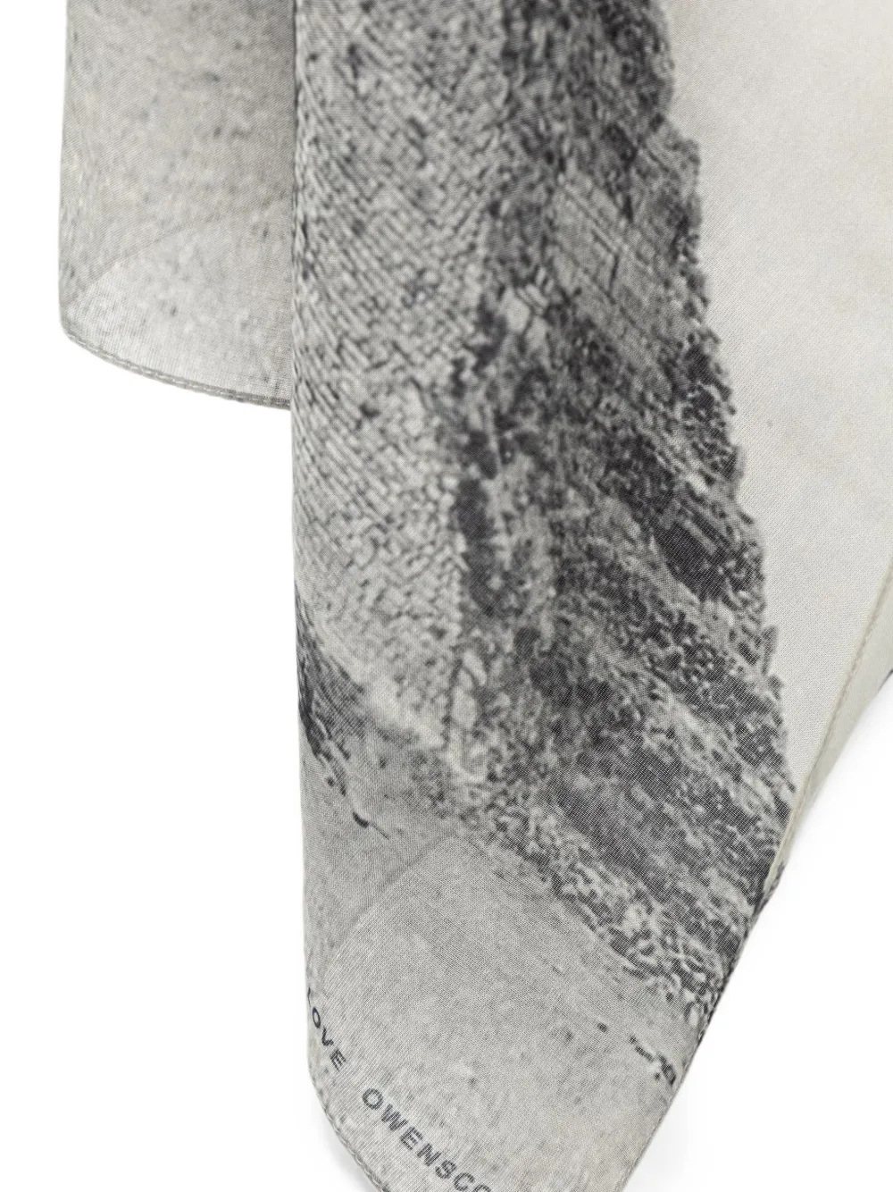 Rick Owens DRKSHDW Sjaal met piramideprint Grijs