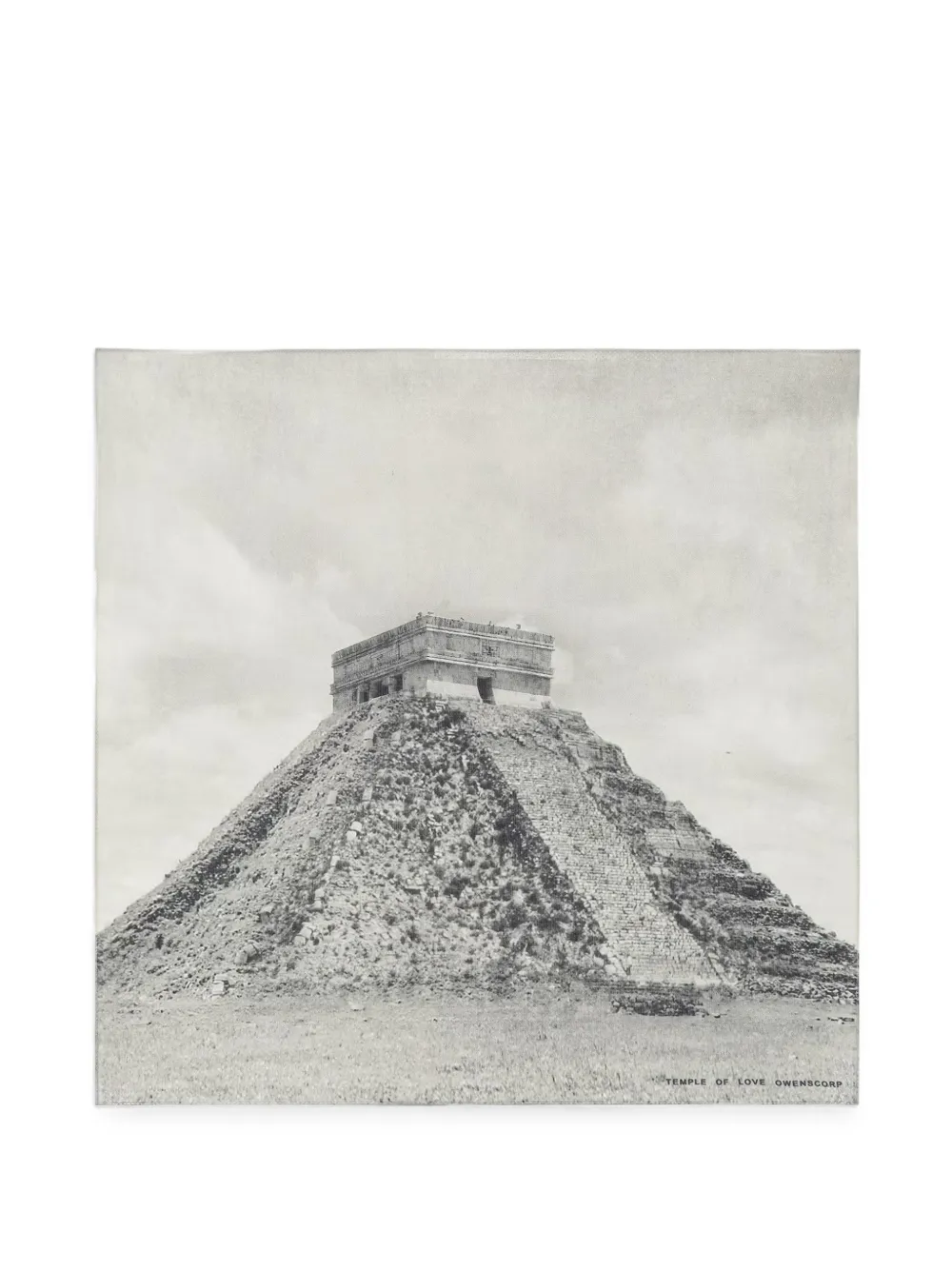 Rick Owens DRKSHDW pyramid-print scarf - Grigio