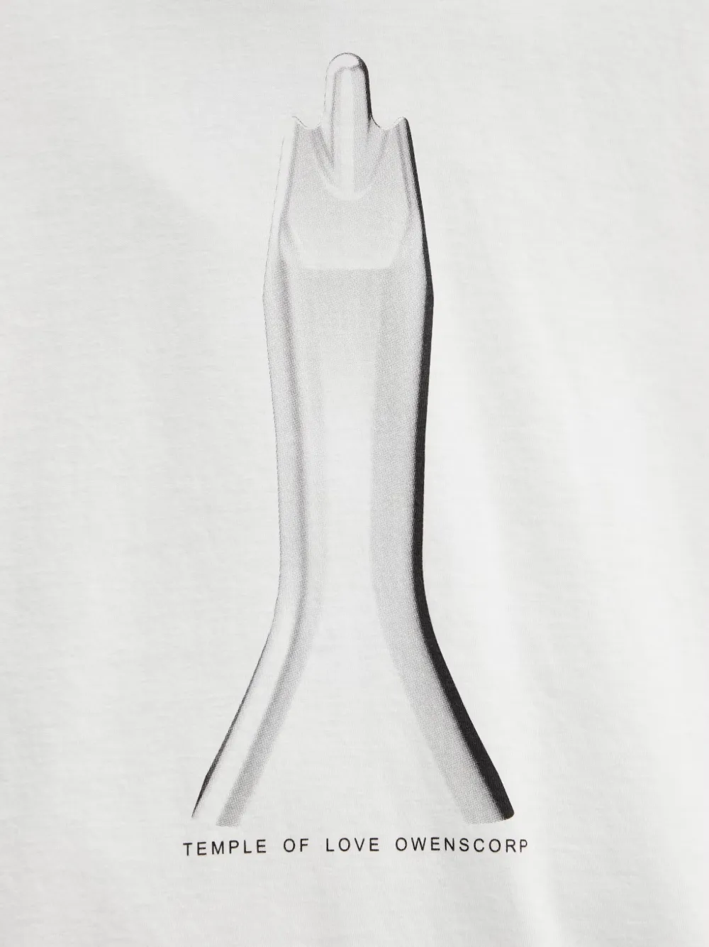 Rick Owens DRKSHDW T-shirt met grafische print Wit