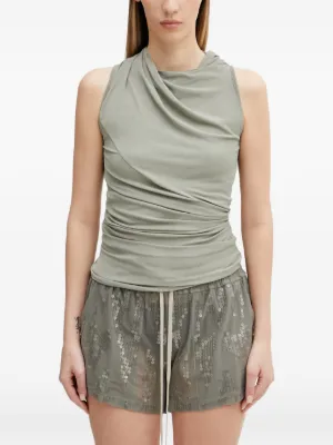 Rick Owens DRKSHDW カットアウト ノースリーブトップ | ホワイト