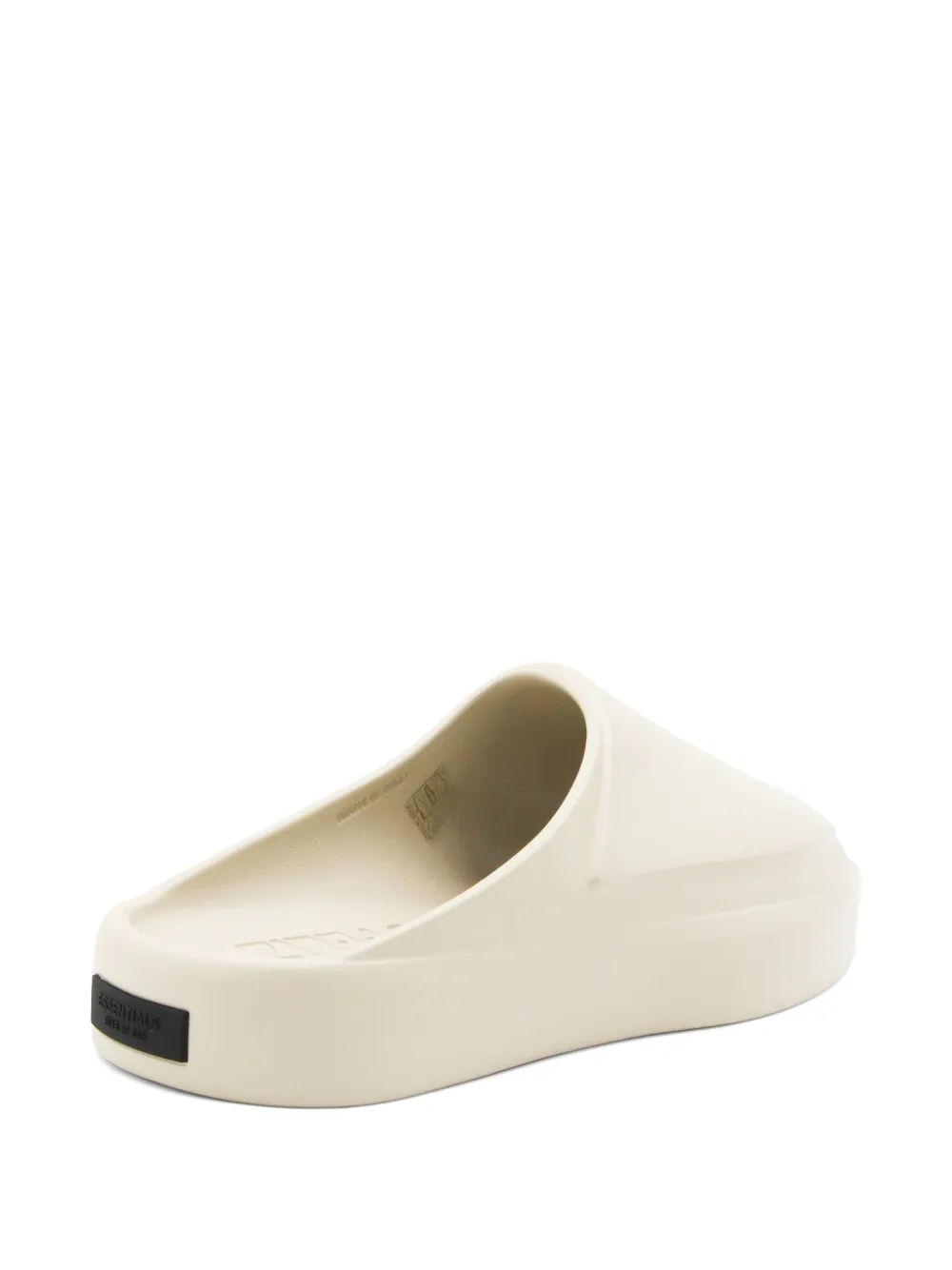 FEAR OF GOD ESSENTIALS logo-patch slip-on slippers Beige