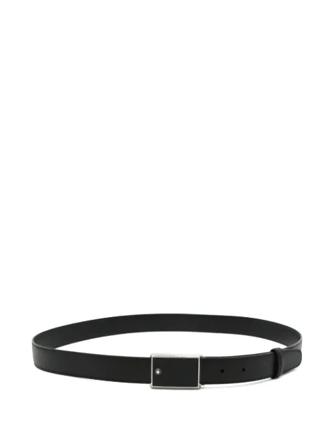 Montblanc logo-plaque leather belt