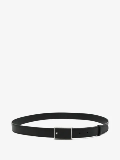 Montblanc logo-plaque leather belt