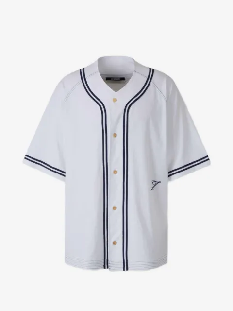 Jacquemus chemise The Baseball à logo brodé