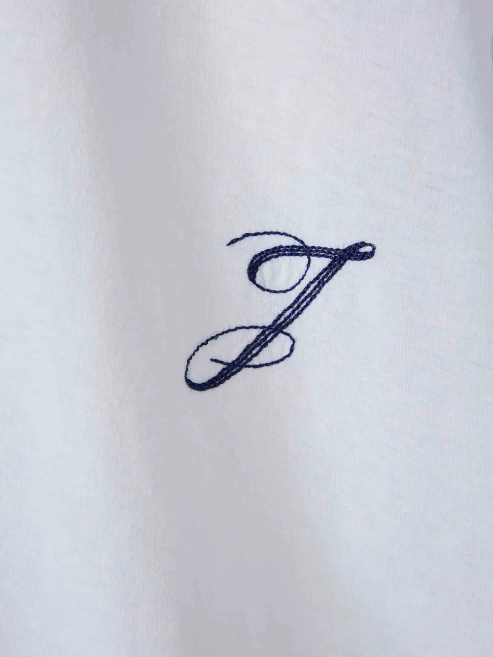 Jacquemus The Baseball overhemd met geborduurd logo en gestreepte afwerking Wit