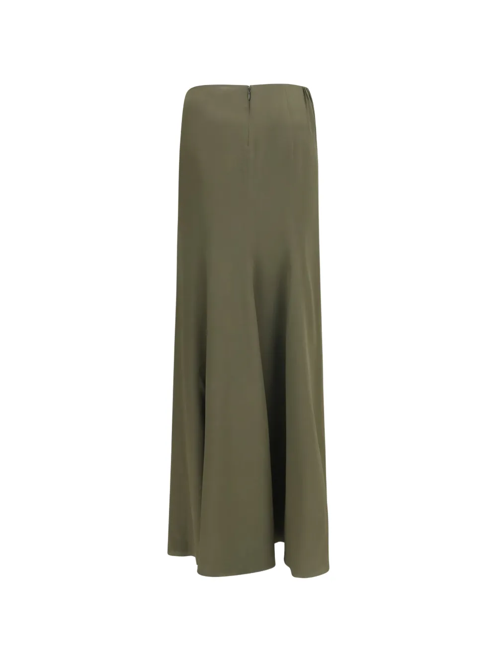 Alexander McQueen Asymmetrische maxi-rok met ruches Groen
