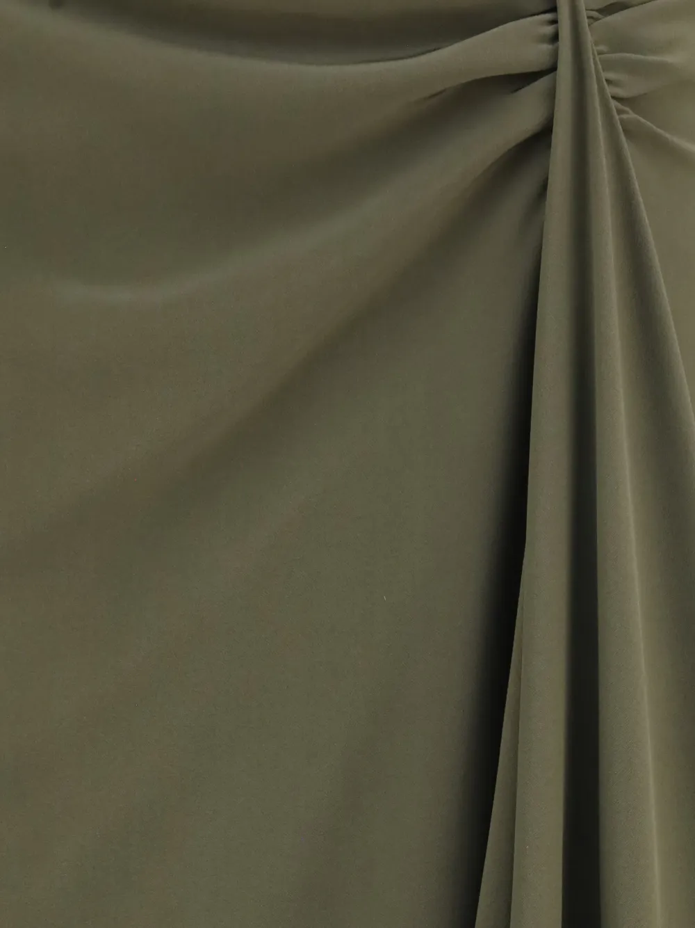 Alexander McQueen Asymmetrische maxi-rok met ruches Groen