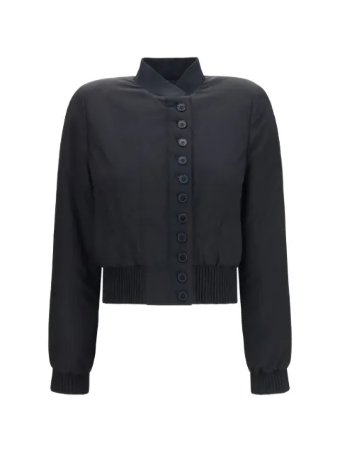 Alexander McQueen silk bomber jacket
