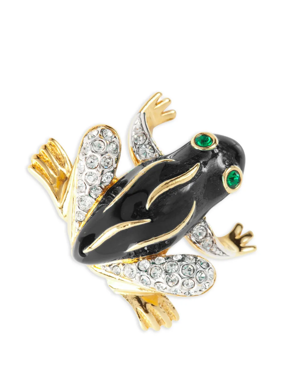 ATTWOOD & SAWYER 1980s frog-shape brooch - Gold