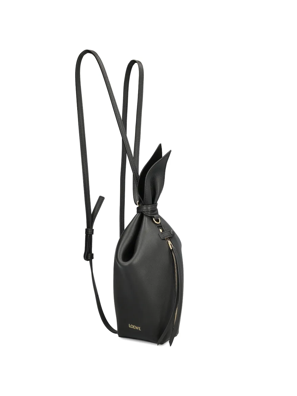 Loewe Bunny Leather Backpack In Black