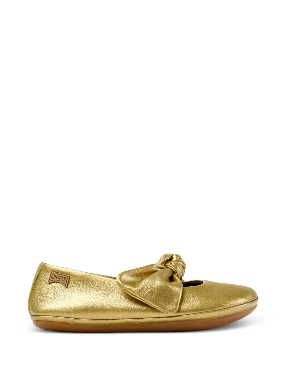 Camper Kids Right ballerina's met geknoopt detail Goud