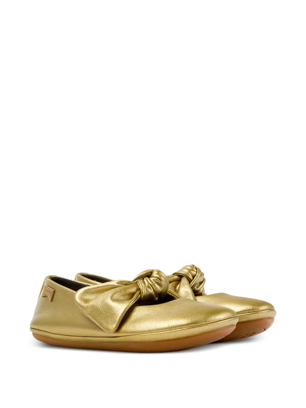 Camper Kids Ballerine Right con nodo - Oro