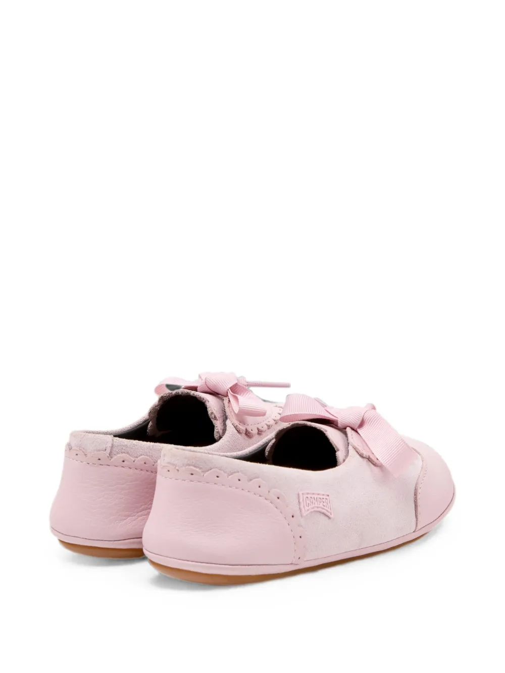 Camper Kids Right ballerina's met strik-detail Roze