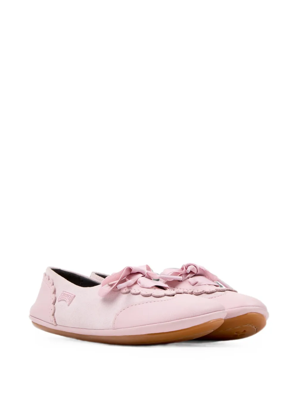Camper Kids Right ballerina's met strik-detail Roze