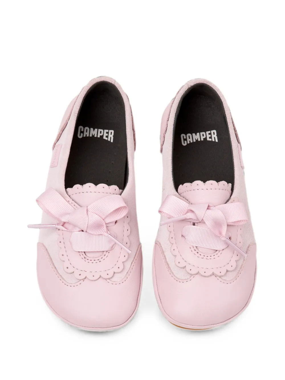 Camper Kids Right ballerina's met strik-detail Roze