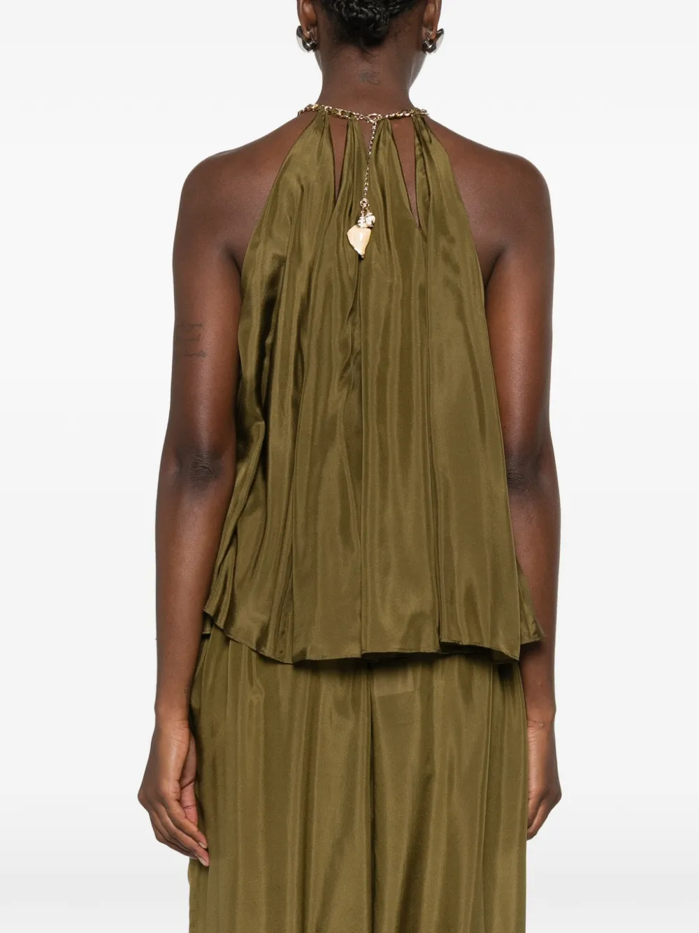 ZIMMERMANN Blouse verfraaid met schelpen Groen