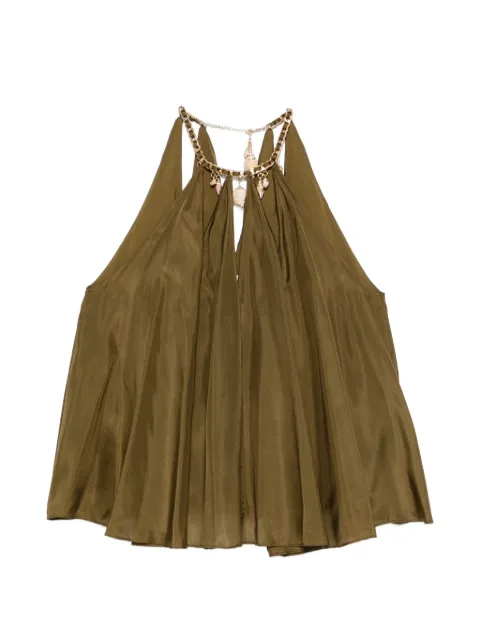 ZIMMERMANN shell-embellished chain-link blouse