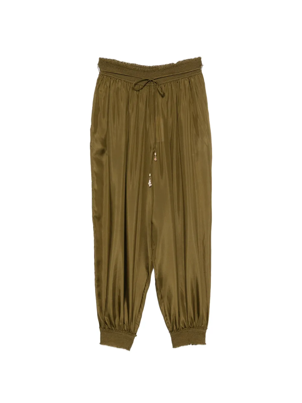 ZIMMERMANN elasticated-cuff tapered trousers - Verde
