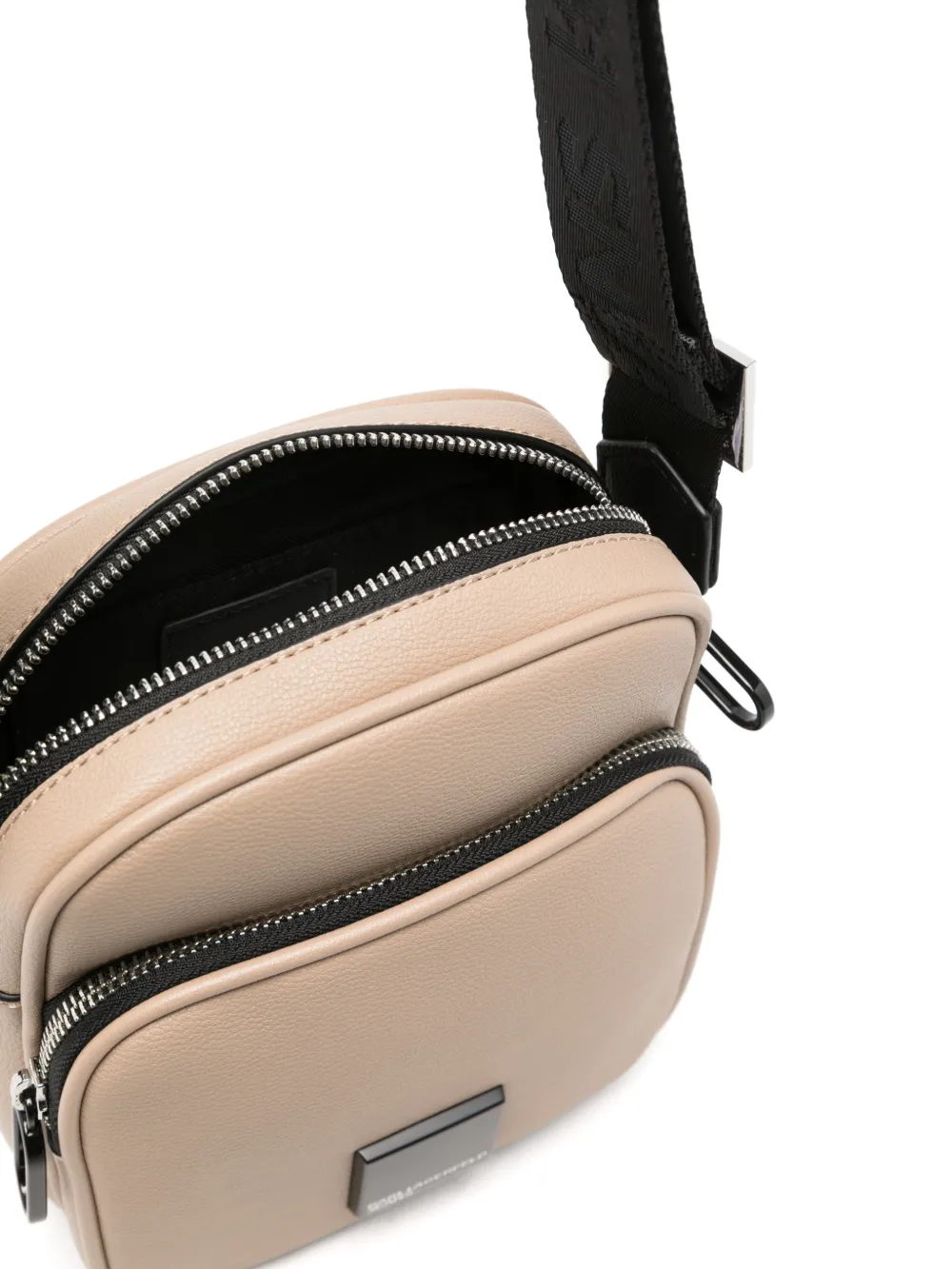 Karl Lagerfeld Jeans Messengertas met logopatch Beige