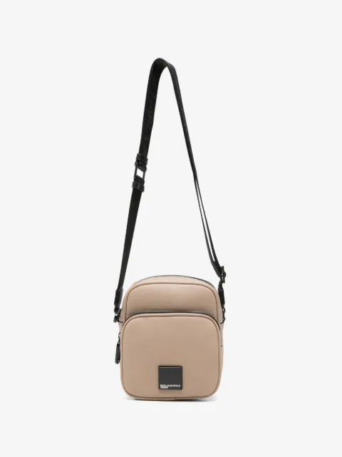 Karl Lagerfeld Jeans logo-patch messenger bag