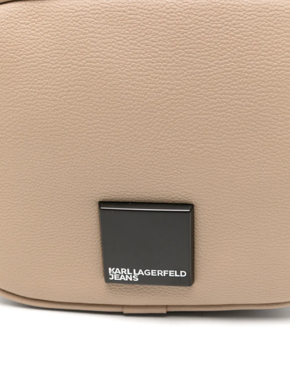 Karl Lagerfeld Jeans Messengertas met logopatch Beige