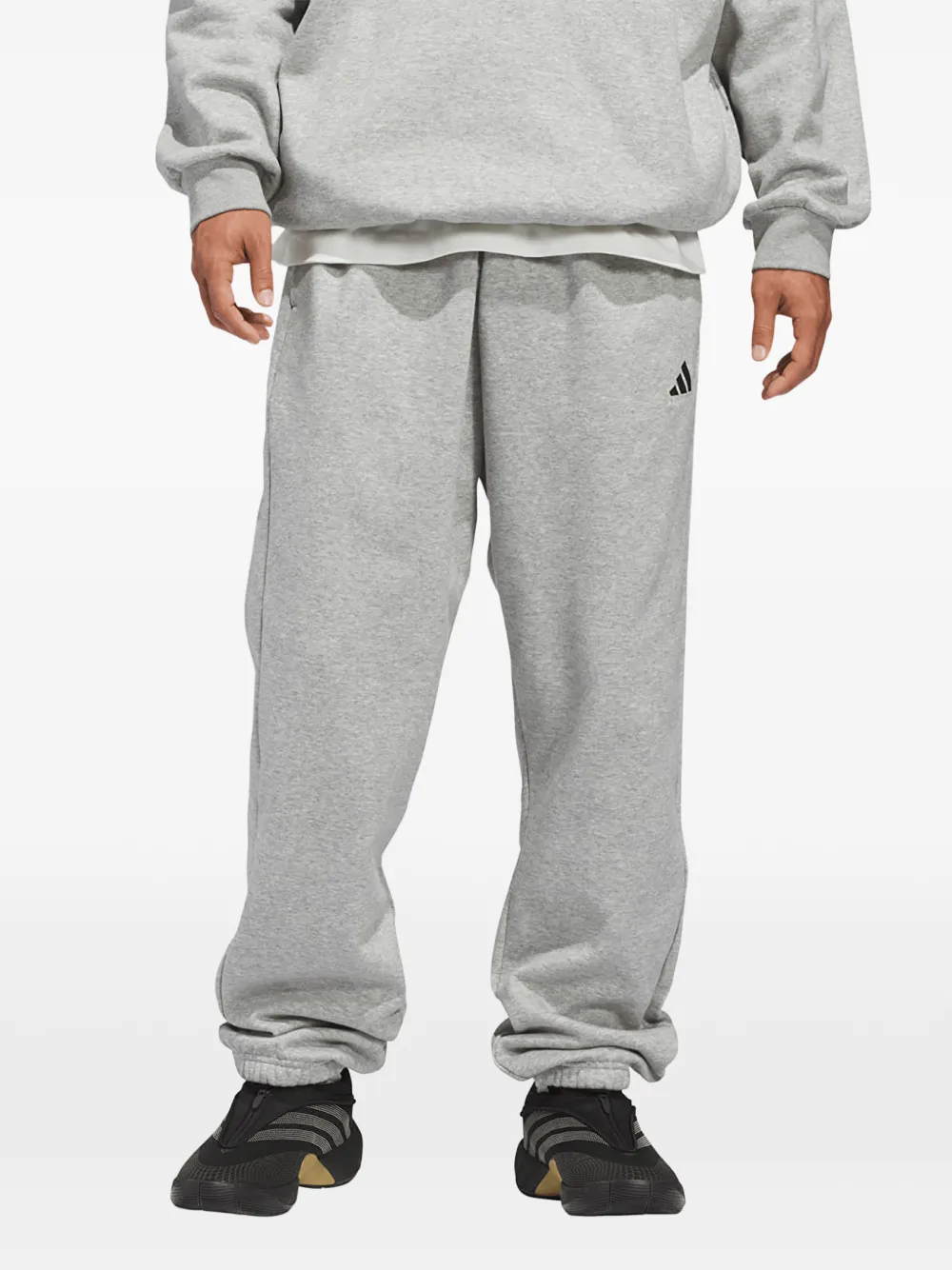 adidas logoprint basketbal trainingsbroek Grijs