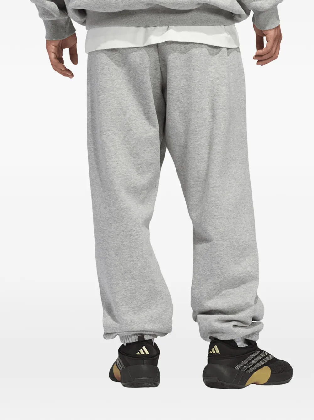 adidas logoprint basketbal trainingsbroek Grijs