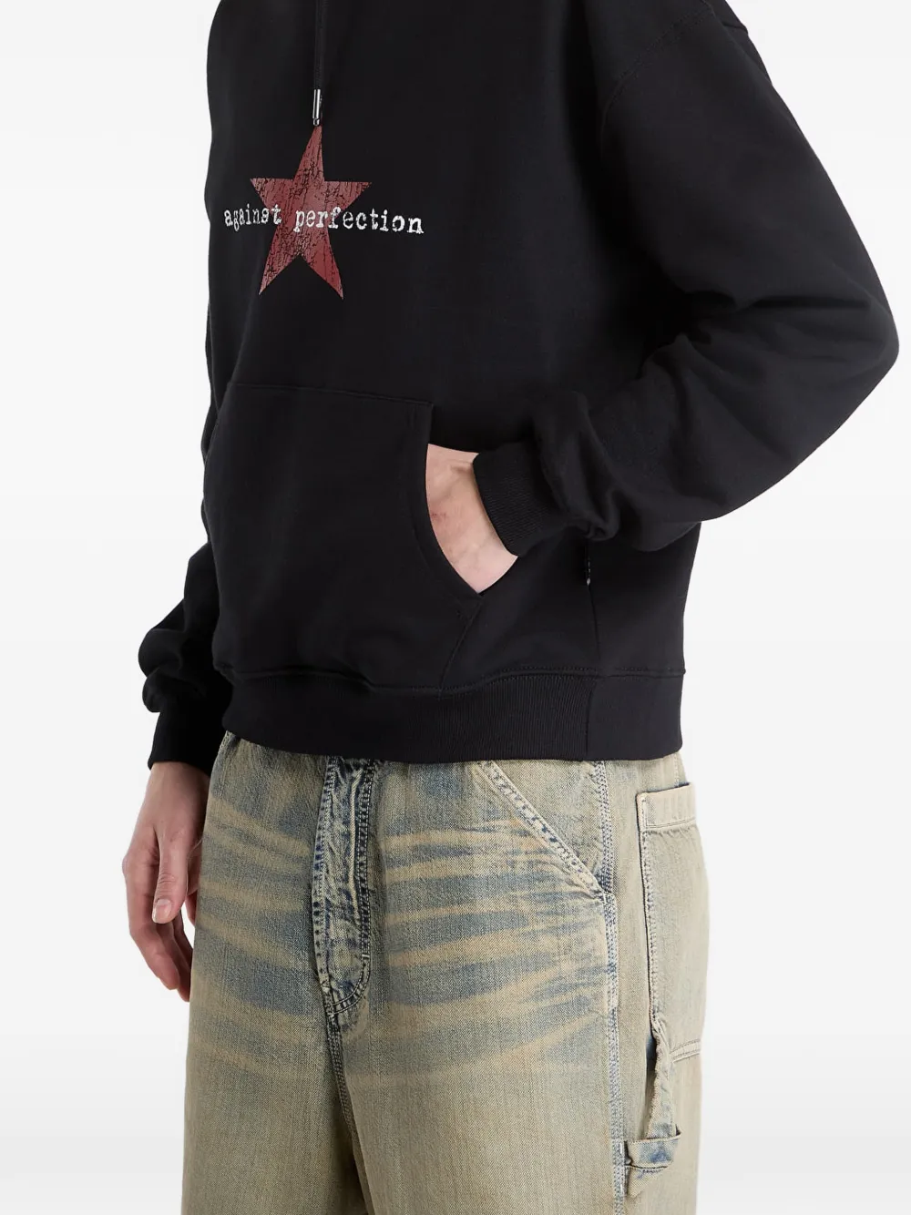 WASTED Against Perfection hoodie Zwart