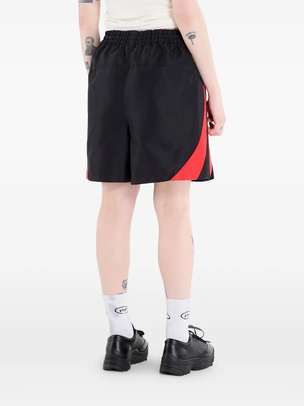 adidas Basketbalshorts met contrasterend vlak Zwart