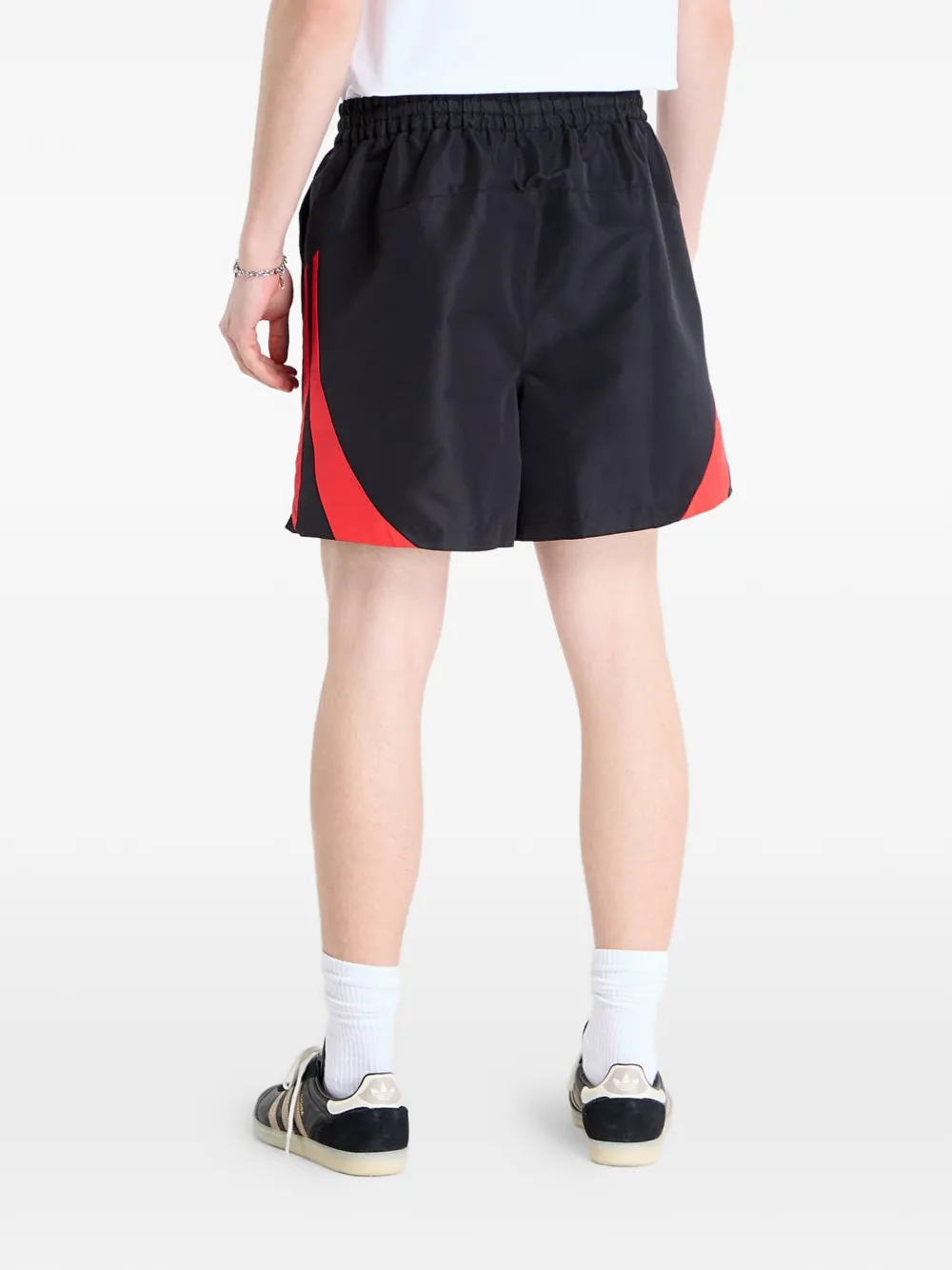 adidas Basketbalshorts met contrasterend vlak Zwart