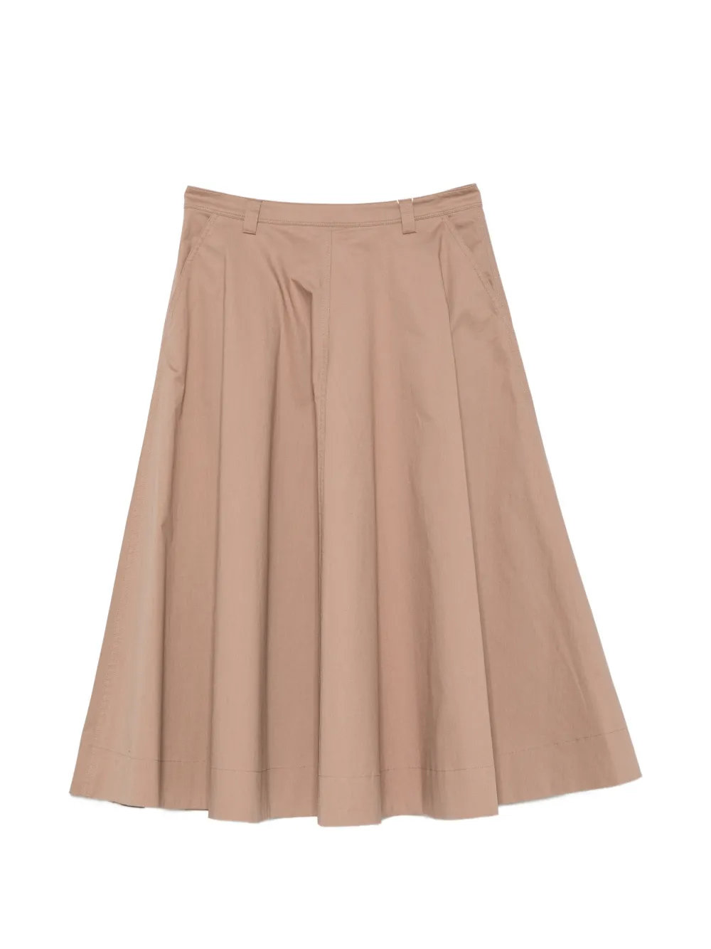 Incotex belt-loops pleated skirt - Toni neutri